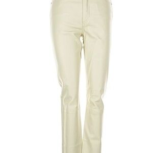 Rag & Bone Women's Straight Leg Cream Leather pants
